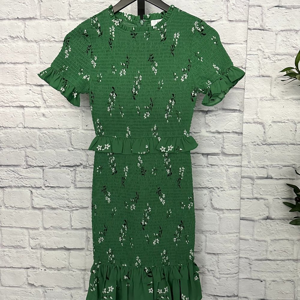 Likely - Faye Smocked Floral Mini Dress
